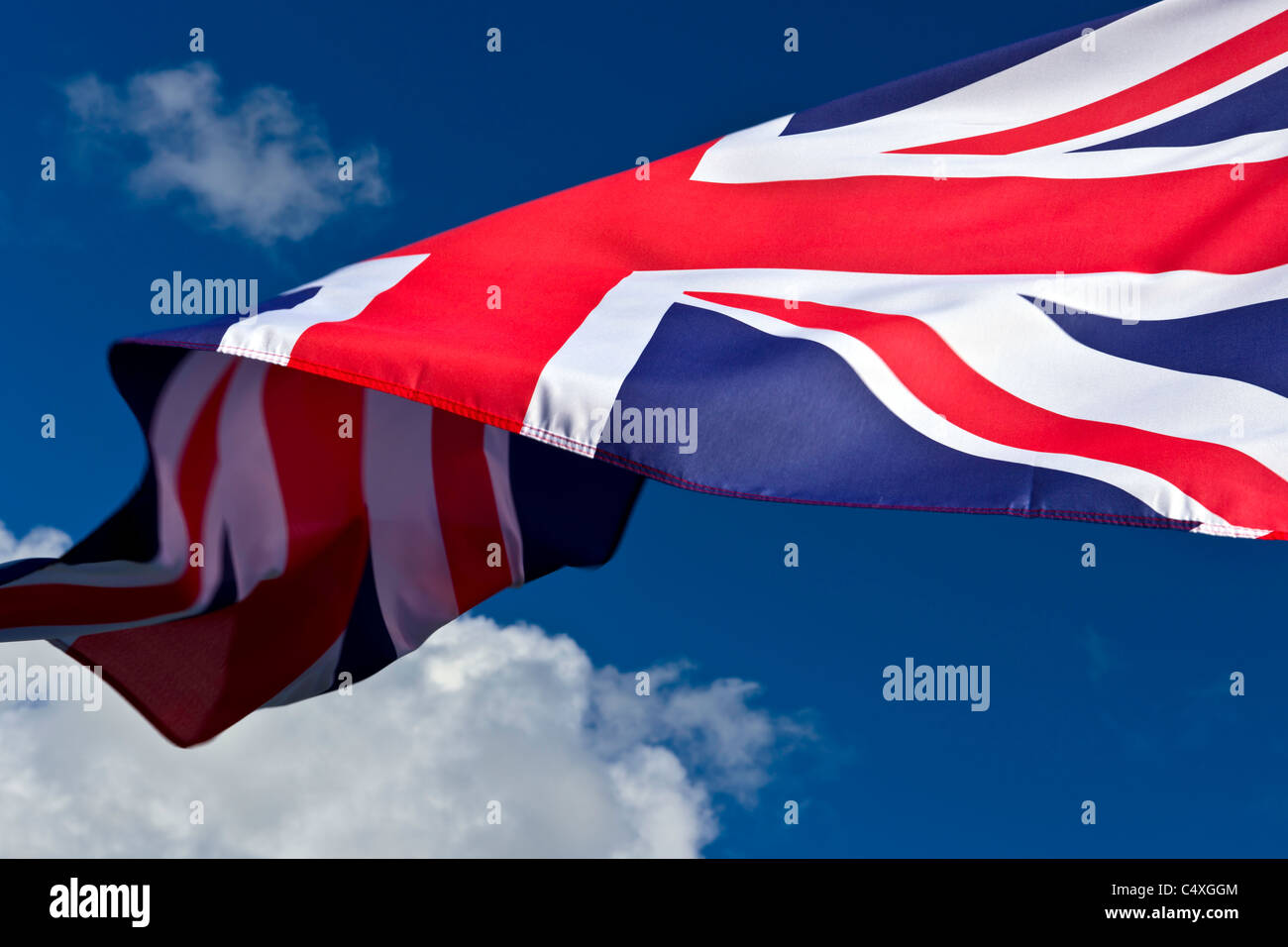 "Union Jack" - Anschluß-Markierungsfahne Stockfoto