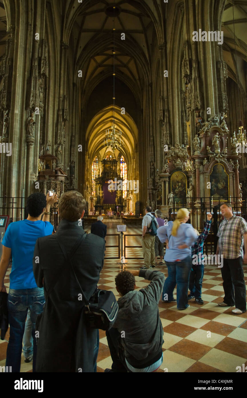 Stephansdom Kathedrale Innere Stadt Zentral Wien Österreich Europa Stockfoto