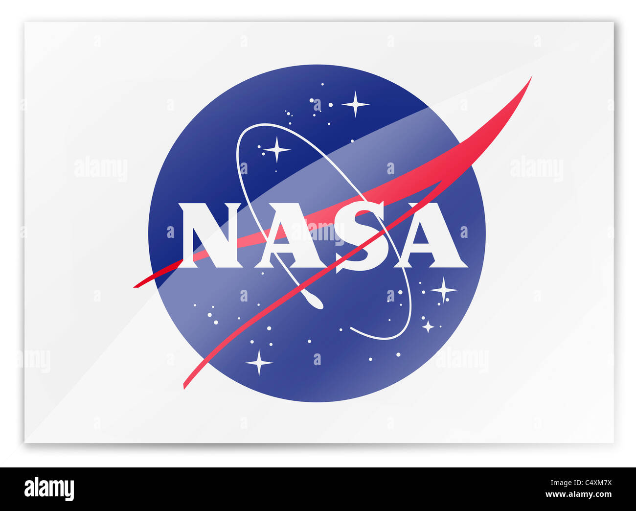 Nasa-logo Flagge Stockfoto