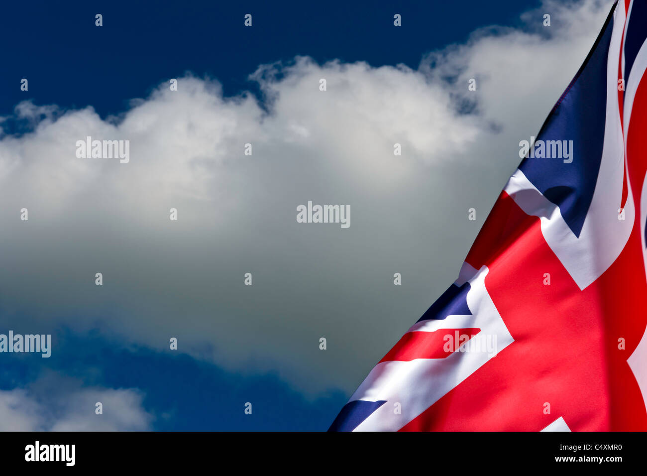 "Union Jack" - Anschluß-Markierungsfahne Stockfoto