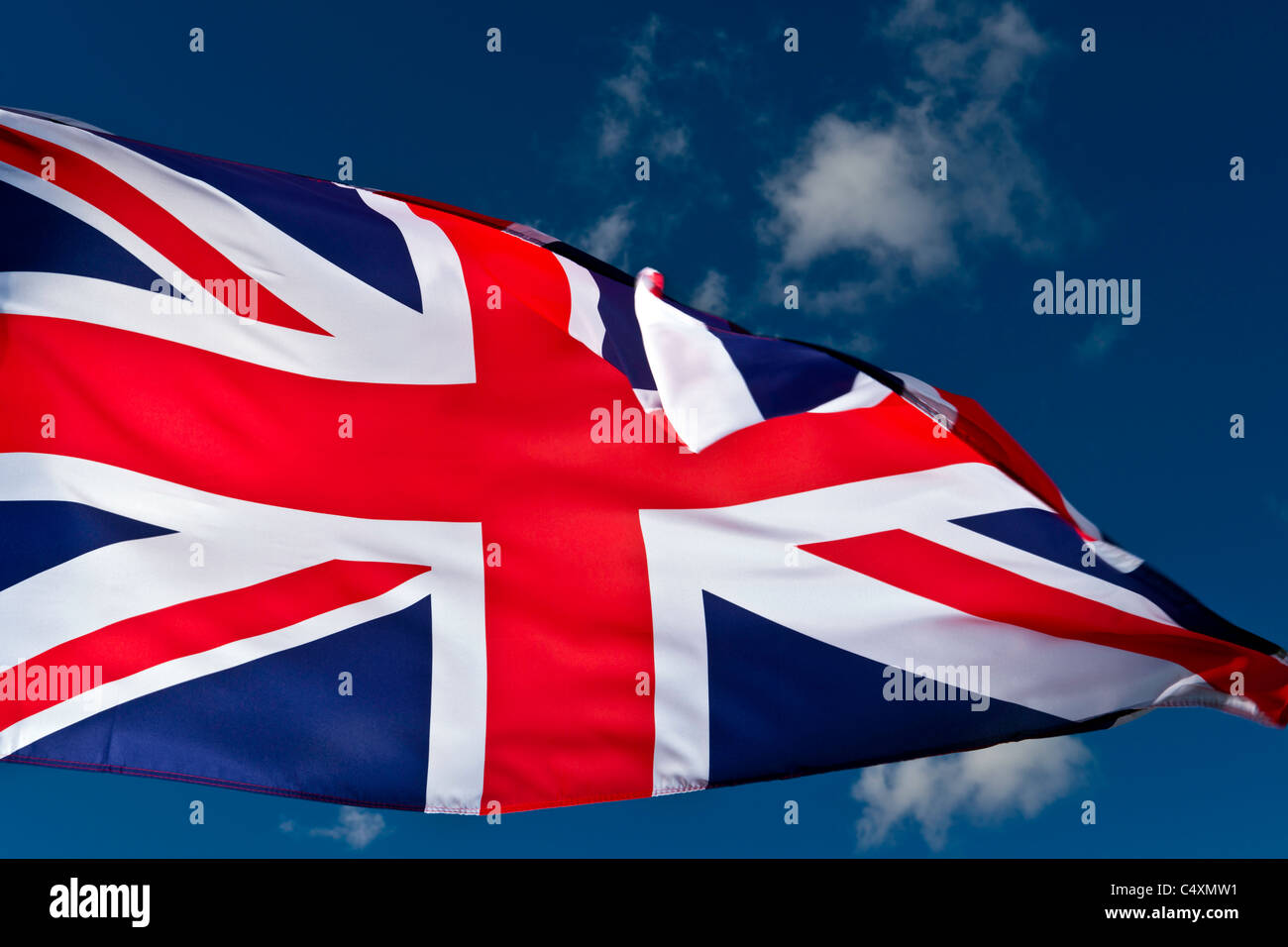 "Union Jack" - Anschluß-Markierungsfahne Stockfoto