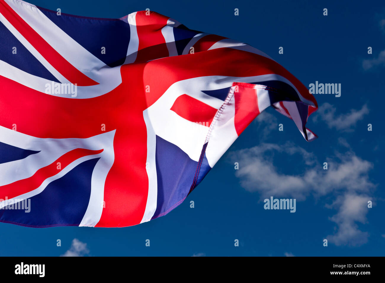 "Union Jack" - Anschluß-Markierungsfahne Stockfoto