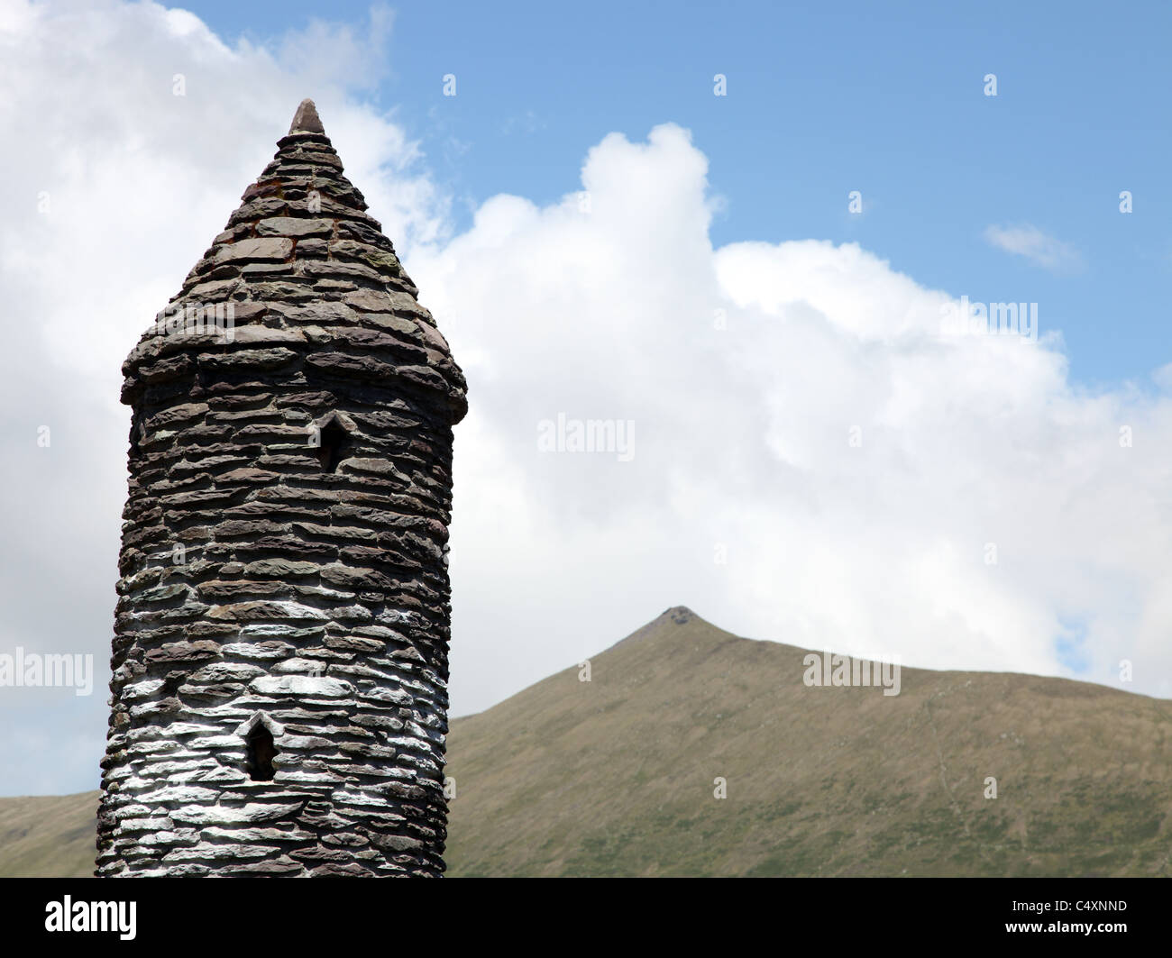 Irische Rundturm, Dingle, Dingle Halbinsel, Irland Stockfoto