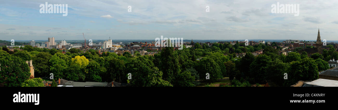 Skyline von Nottingham City centre Stockfoto