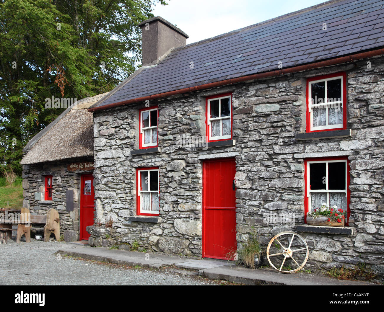 Molly Gallivan Visitor Centre, Bunane, Co. Kerry, Süd West Irland Stockfoto