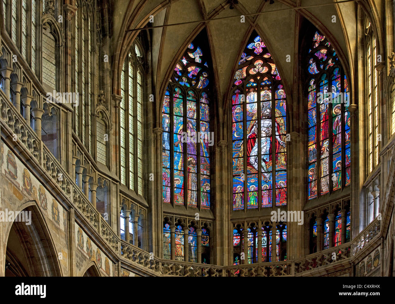 Prag - St. Vitus Gothic cathedral Stockfoto