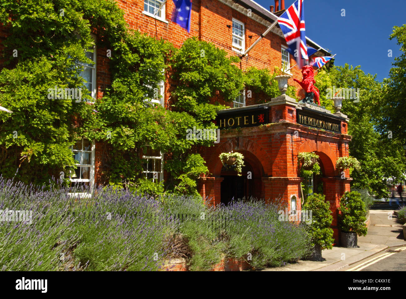 Das Red Lion Hotel, Henley-on-Thames, Oxfordshire, Vereinigtes Königreich Stockfoto