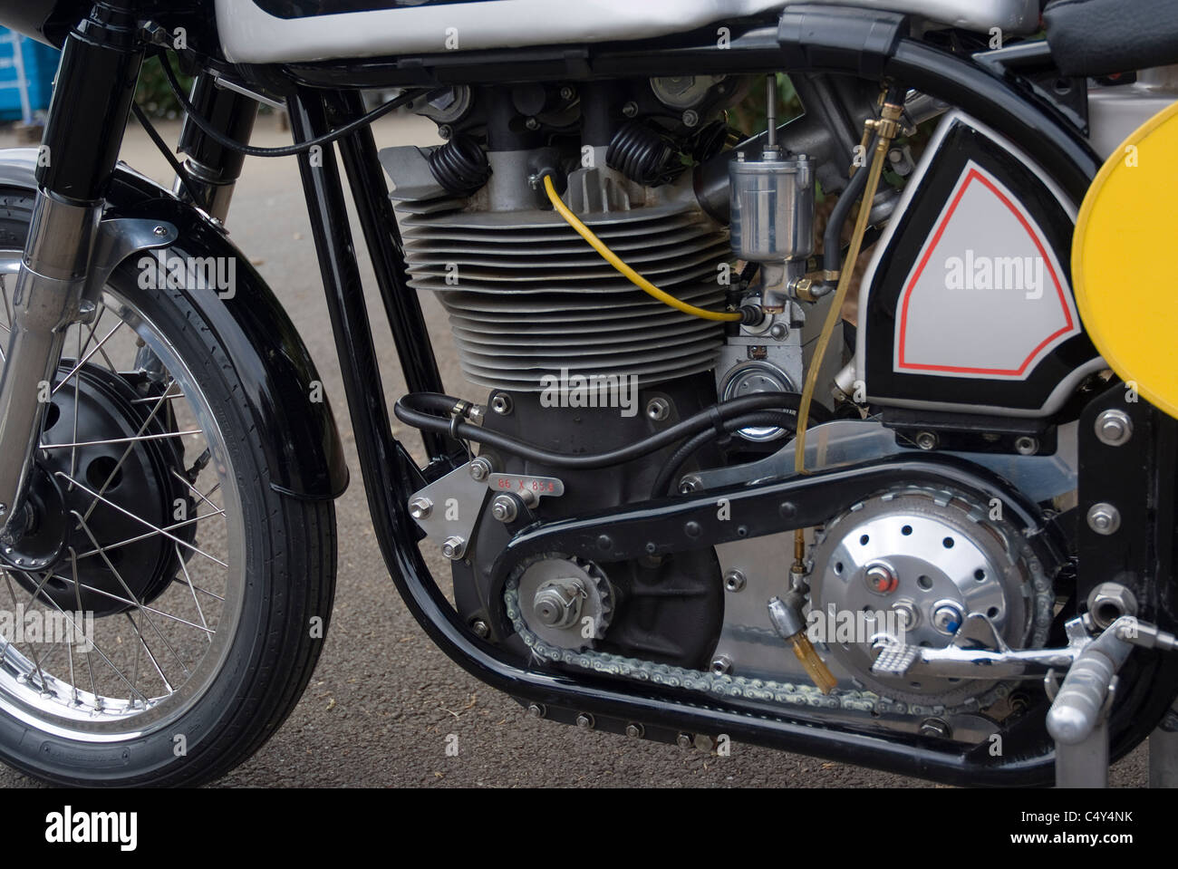 Norton-Motorrad-Motor Stockfoto