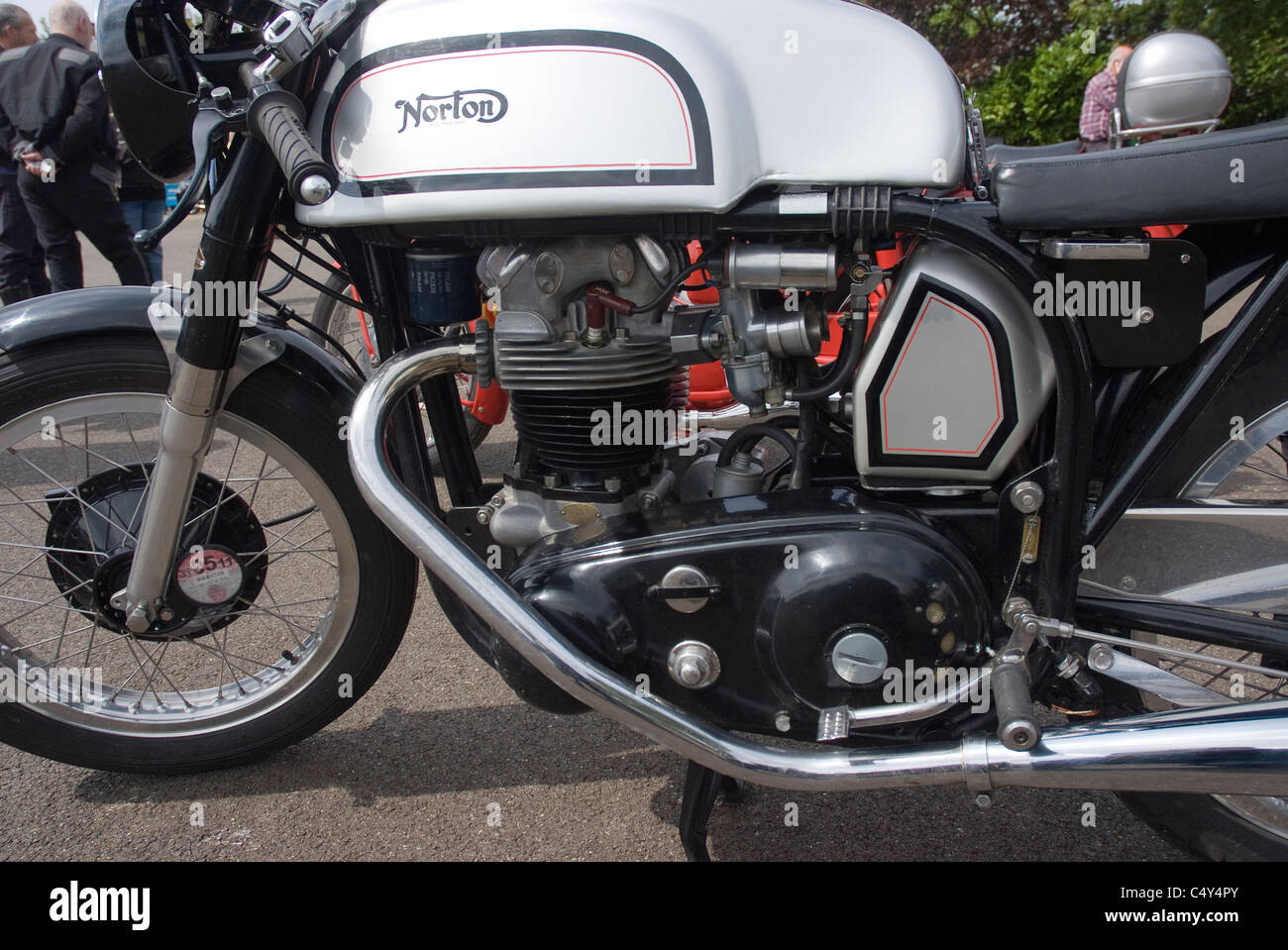 Norton-Motorrad-Motor Stockfoto