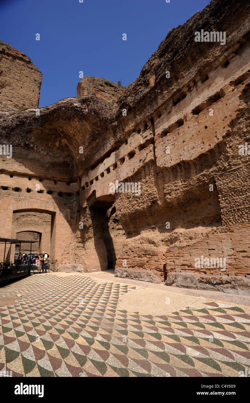 Italien, Rom, Terme di Caracalla, Römische Bäder Stockfoto