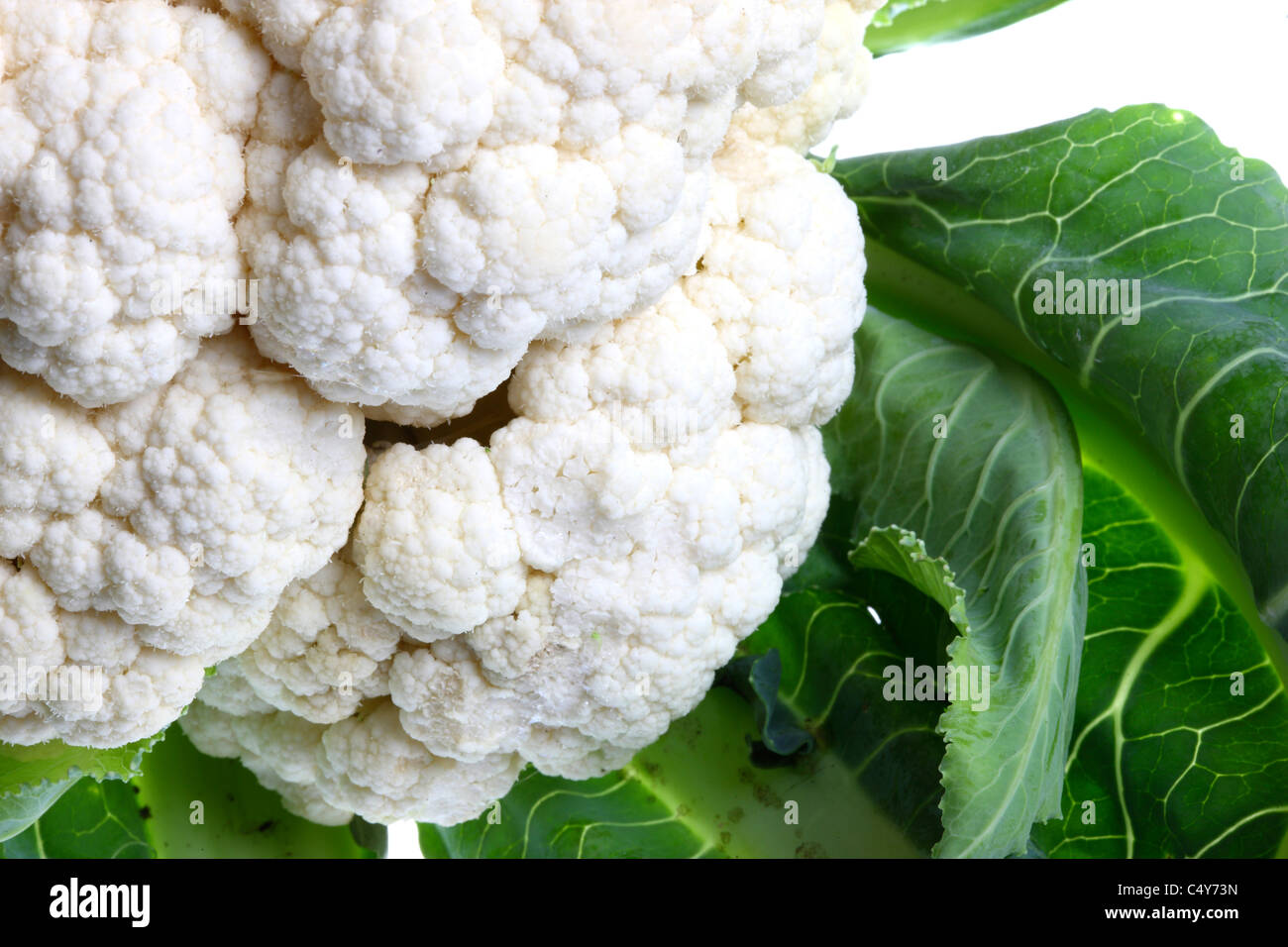 Gemüse, weiße Blumenkohl. Stockfoto