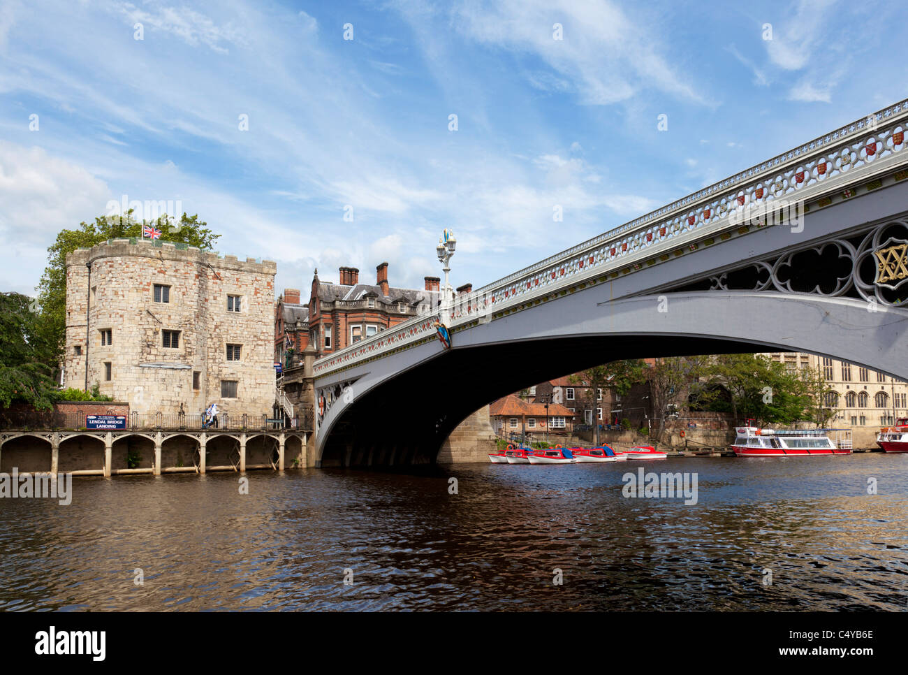 Lendal Brücke über den Fluss Ouse Stadt York Yorkshire England GB UK EU Europas Stockfoto