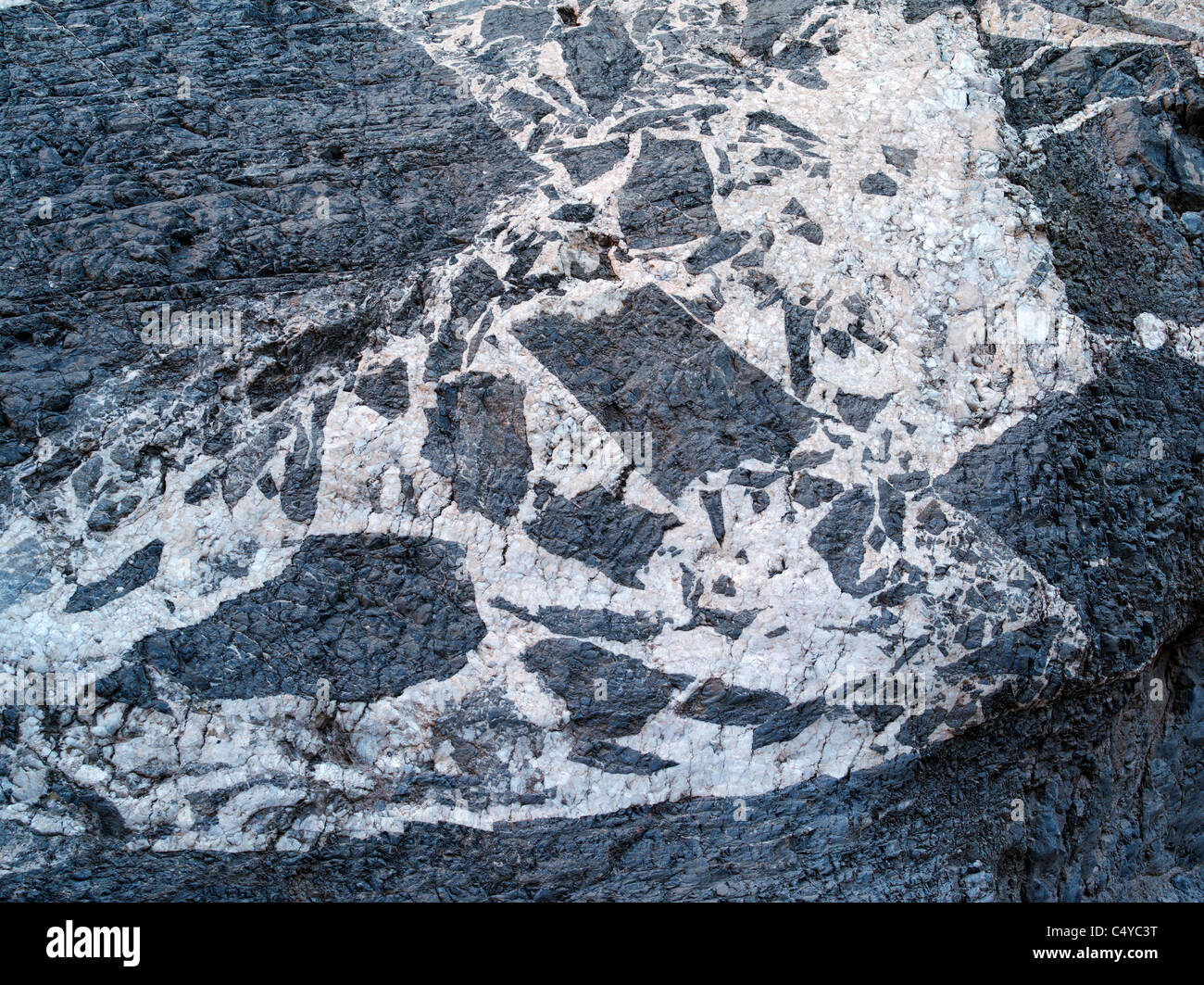 Felsformation in Titus Canyon. Death Valley Nationalpark, Kalifornien Stockfoto