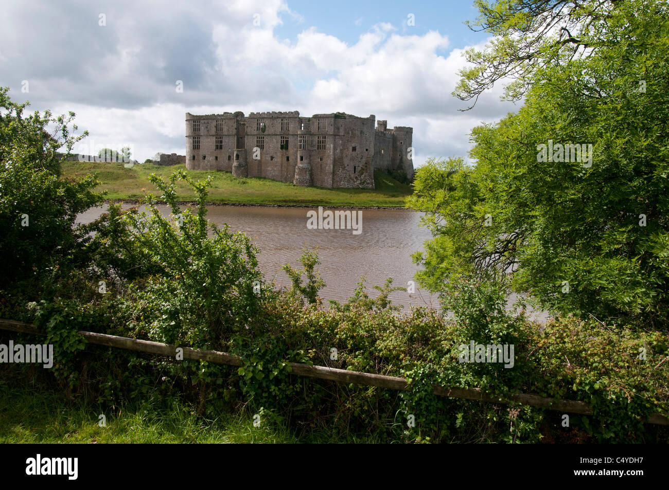 Carew Castle Pembrokeshire Wales UK Stockfoto