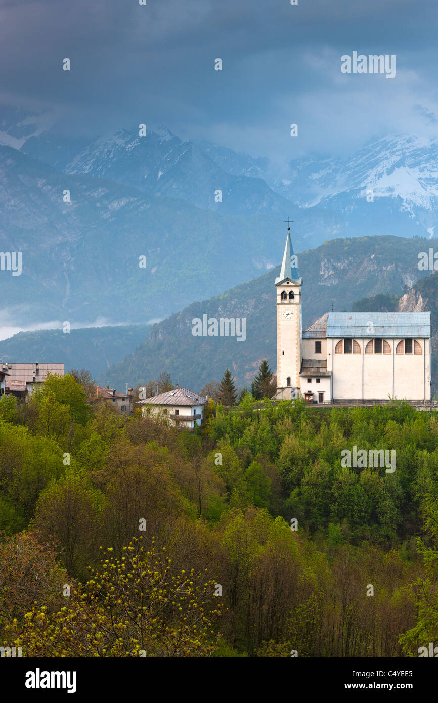 Dorf Valle Di Cadore, Vento, Dolomiten, Italien, Europa Stockfoto