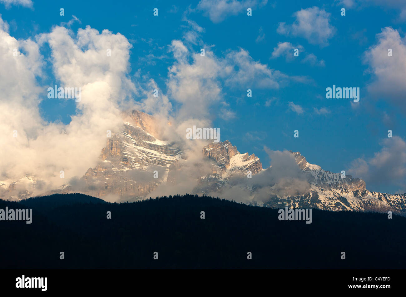 Col De La Puina, Borca Di Cadore, Vento, Dolomiten, Italien, Europa Stockfoto