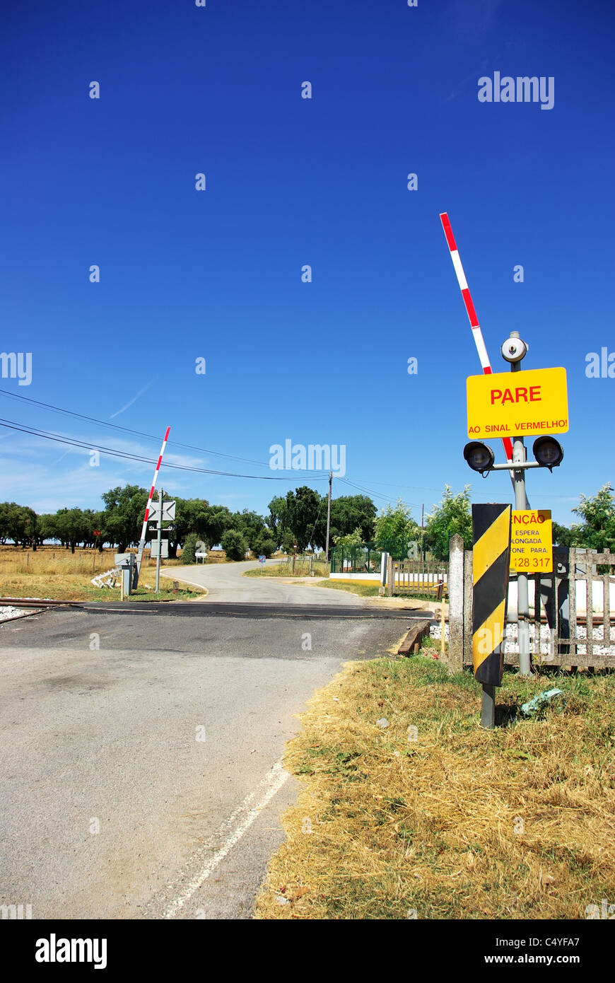Street Traffic Barrier Light Signs Red -Fotos Und -Bildmaterial In