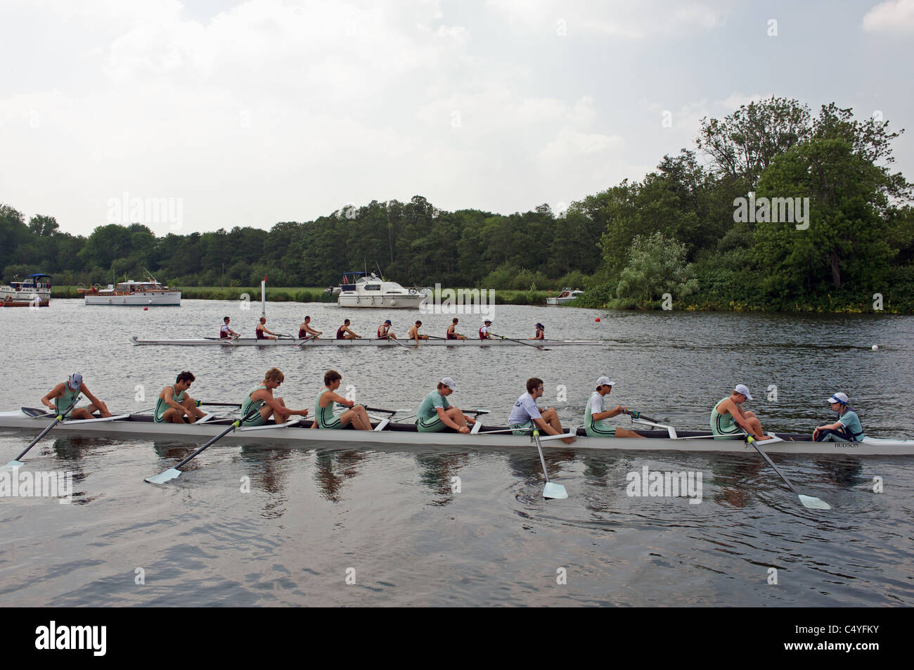 Ruderboote, Henley Royal Regatta Stockfoto