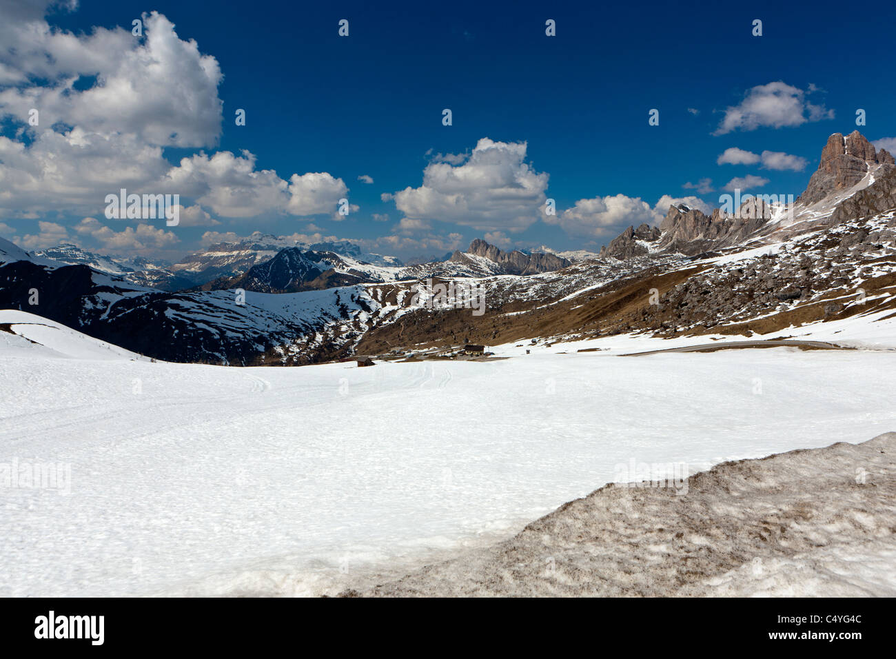 Pass, Giau, Santa Lucia, Vento, Dolomiten, Italien, Europa Stockfoto