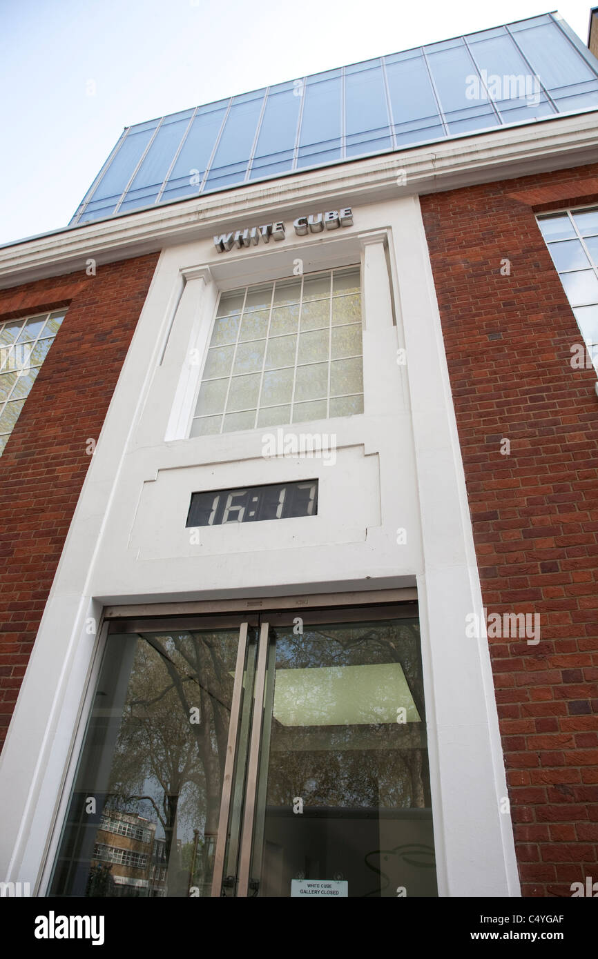 White-Cube-Kunstgalerie in Hoxton Square in Shoreditch, London Stockfoto