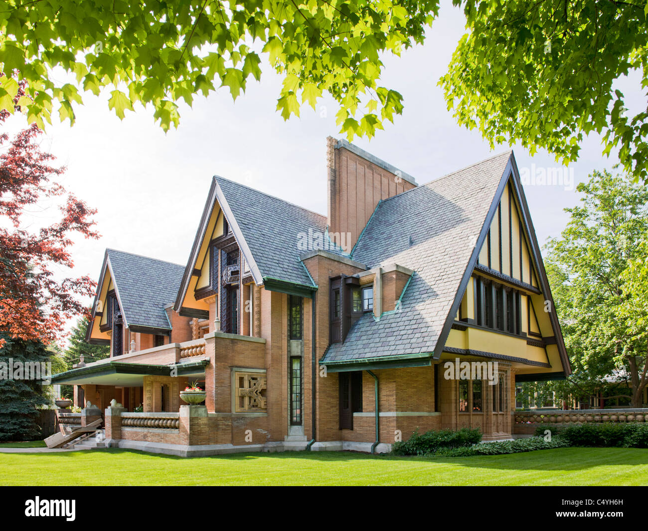 Nathan G. Moore Haus, Dugal Residenz, Eiche Park, Chicago, Illinois Stockfoto Nathan G. Moore Haus, Dugal Residenz, Eiche Park, Chicago, Illinois Stockfoto