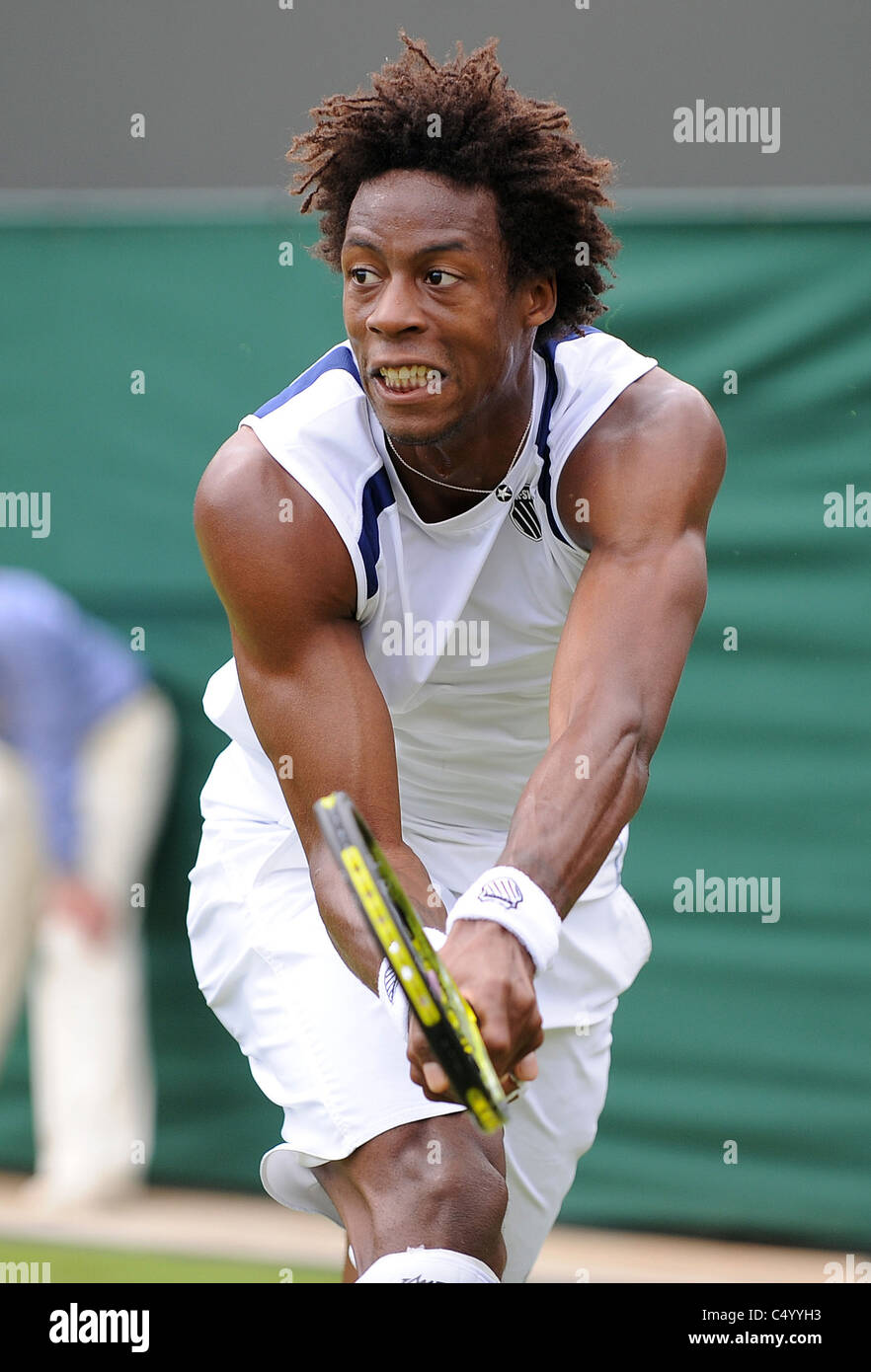 GAEL MONFILS Frankreich Frankreich WIMBLEDON LAWN TENNIS CLUB WIMBLEDON ENGLAND 20. Juni 2011 Stockfoto