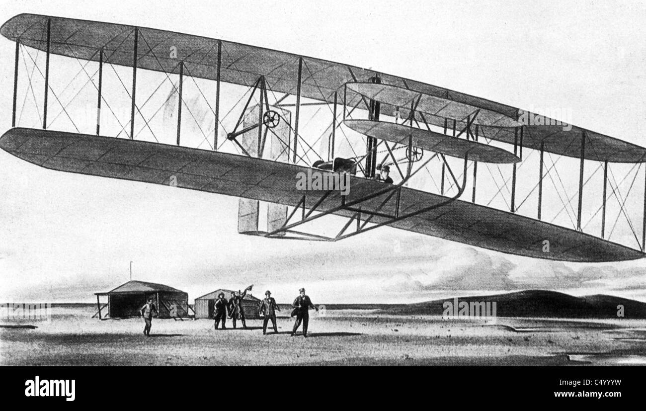 Orville / Wilbur Wright Stockfoto