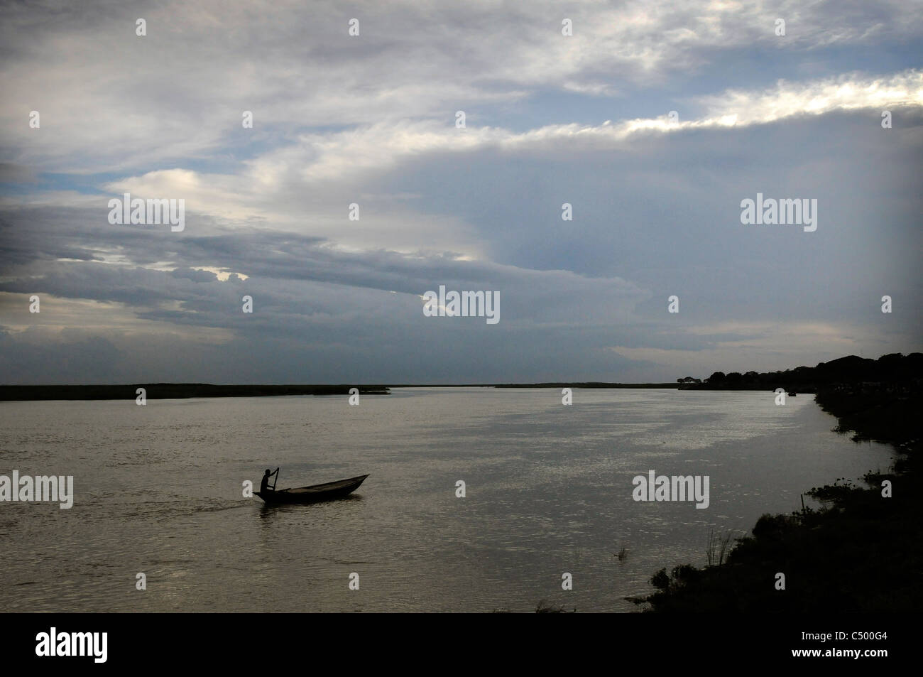 In der Nähe des Ganges (Padma) in Bangladesch Stockfoto