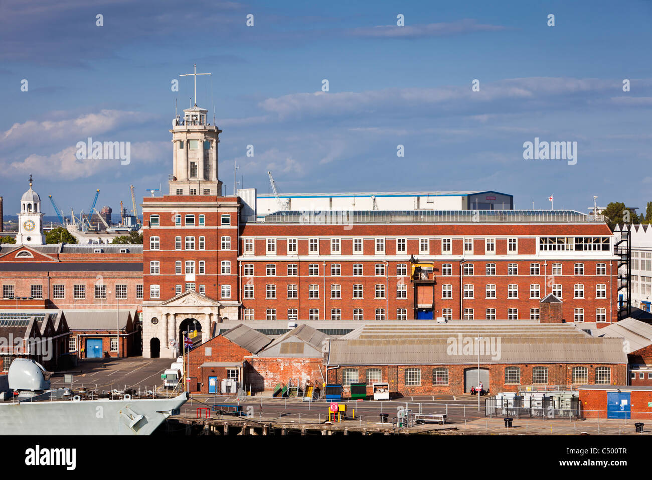 Semaphore Hochhaus, Portsmouth Naval Base, Hafen von Portsmouth, England UK Stockfoto