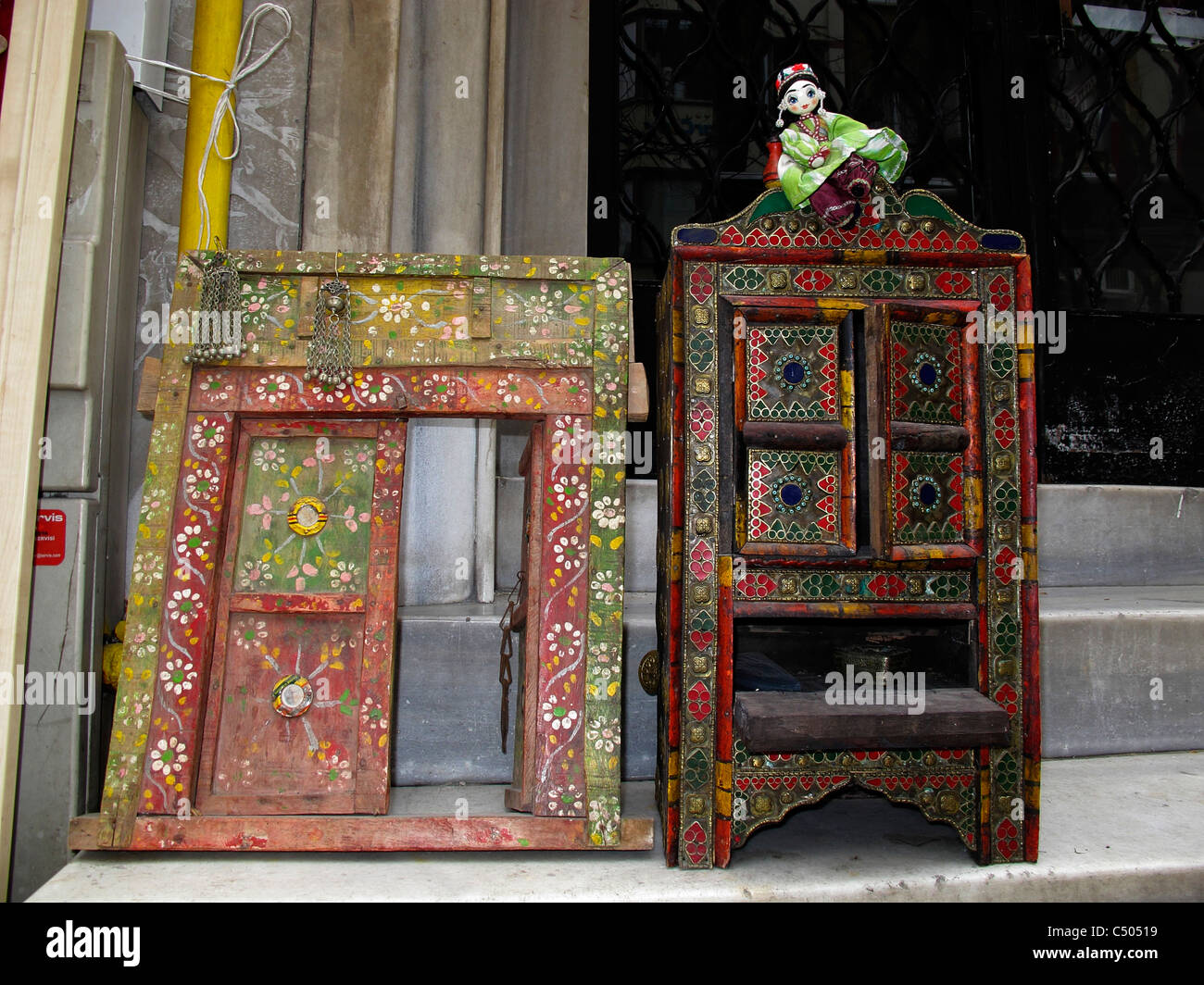 Türkei Istanbul antiken Möbeln Stockfoto