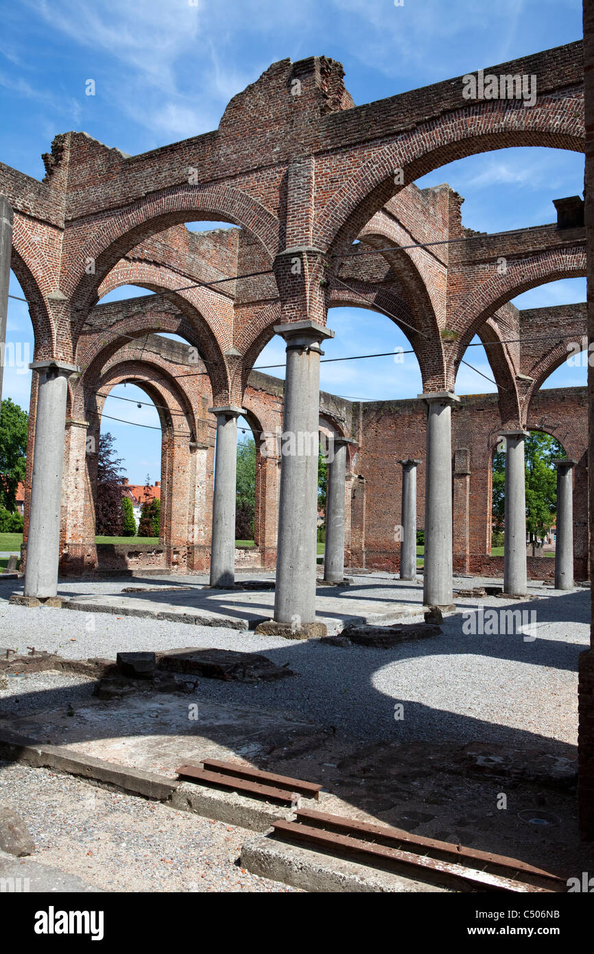 Die ehemalige Maschinenhalle, Le Grand Hornu, Hornu, Hainaut, Wallonien, Belgien, Europa Stockfoto