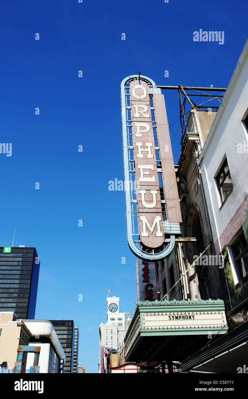 Orpheum Theatre in Vancouver, Kanada Stockfoto