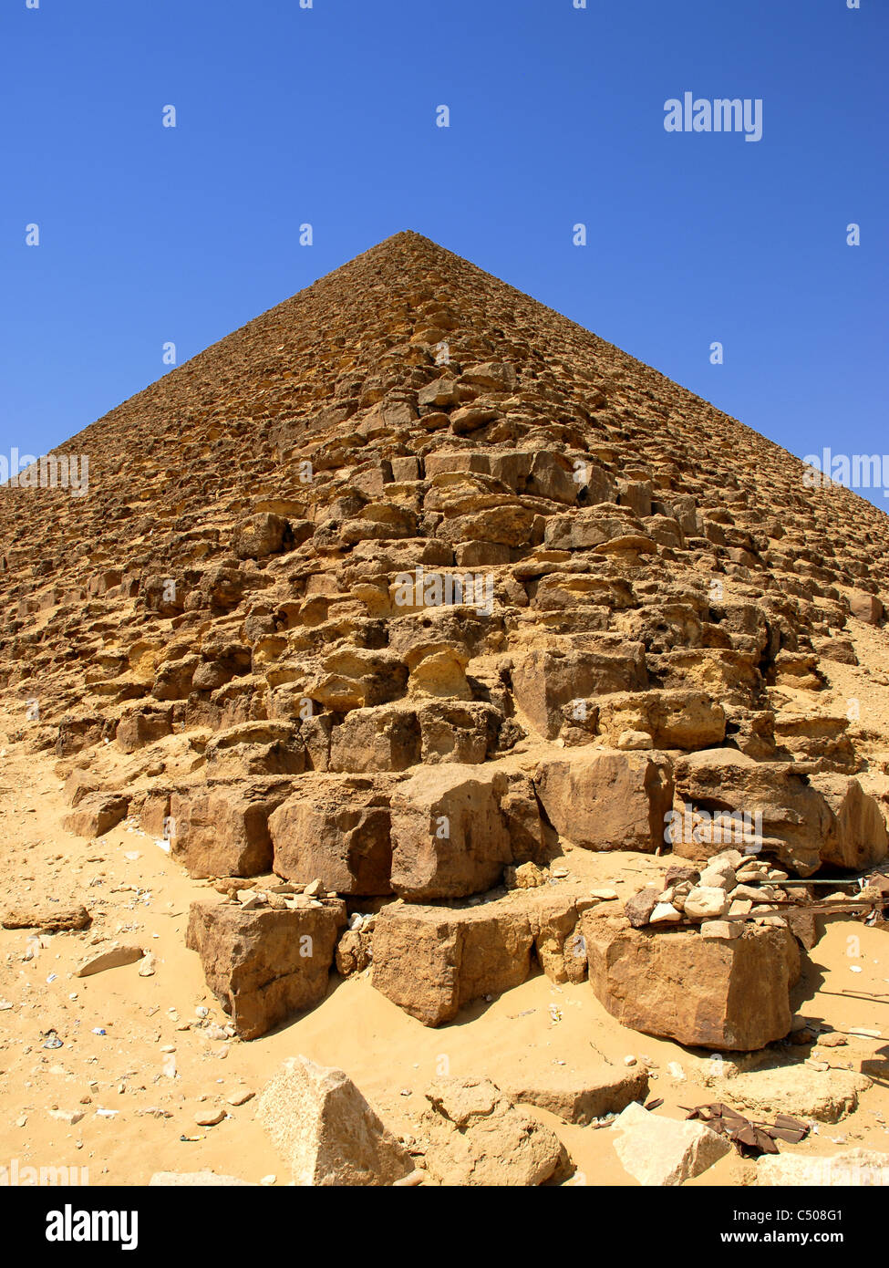 Rote Pyramide von Dahshur Stockfoto