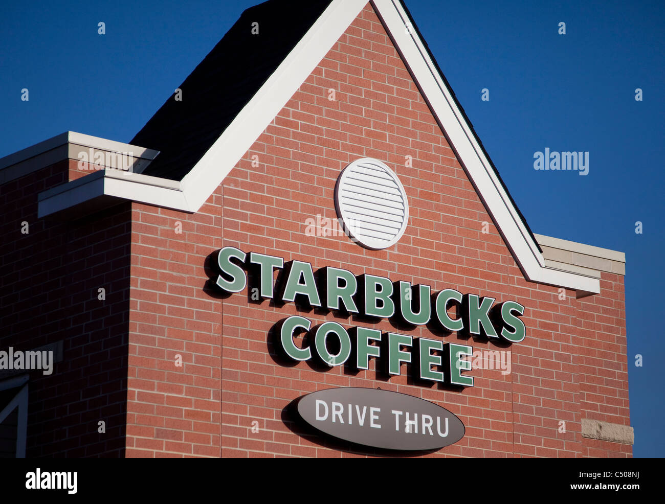 Ein Starbucks in New Jersey, USA Stockfoto