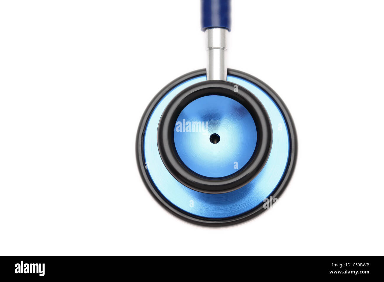 Stethoskop isoliert auf weißem Hintergrund Stockfoto