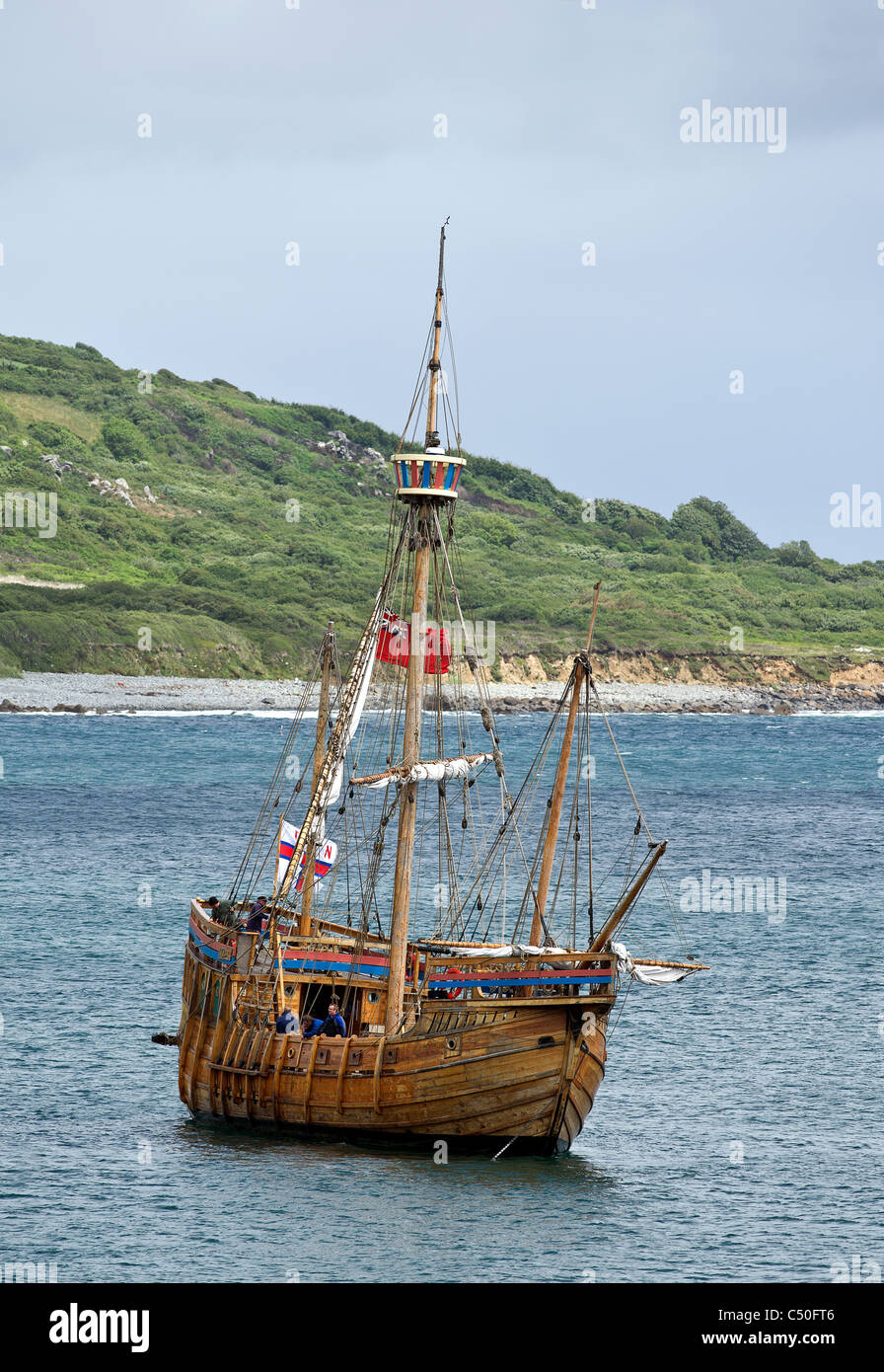 Die Matthäus eine Replik von John cabots Schiff Stockfoto