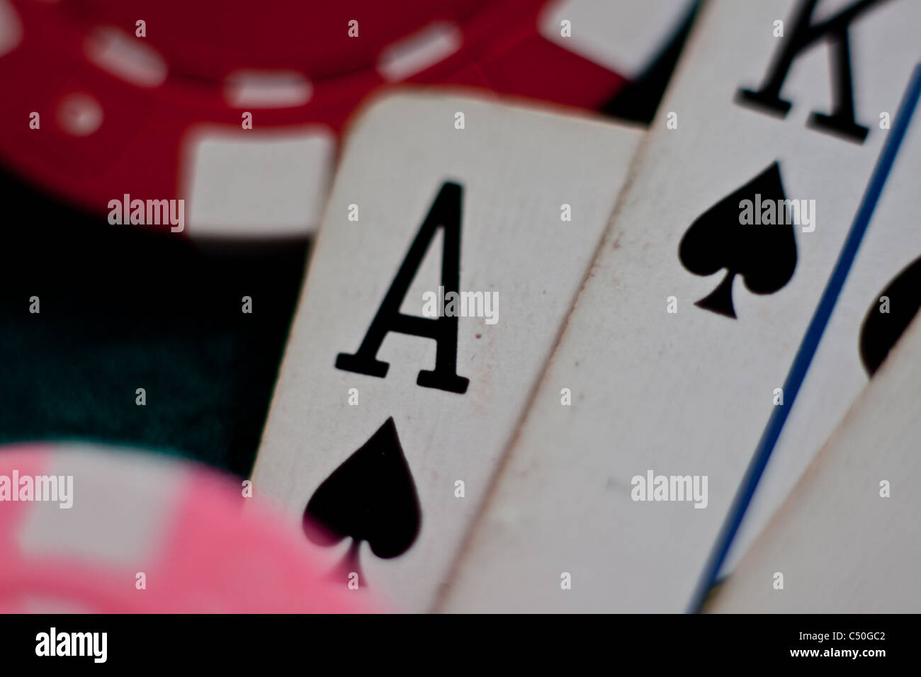 Ace of Spades Stockfoto