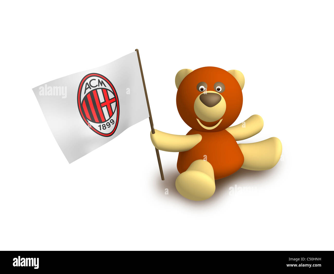 AC Mailand Logo Symbol Flaggensymbol Stockfoto