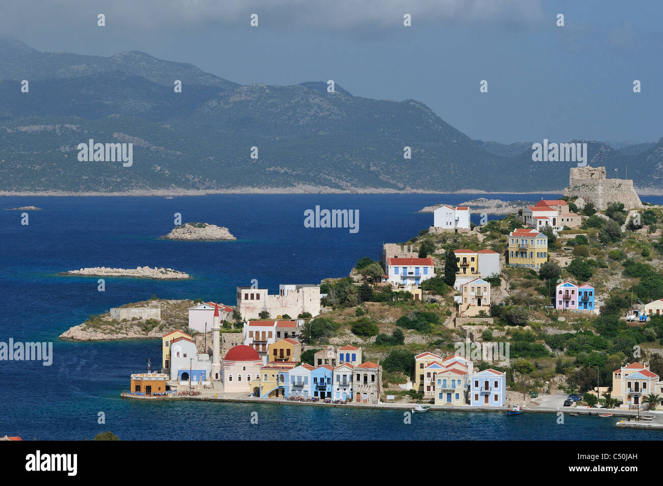 Kastellorizo. Dodekanes-Inseln. Griechenland. Stockfoto