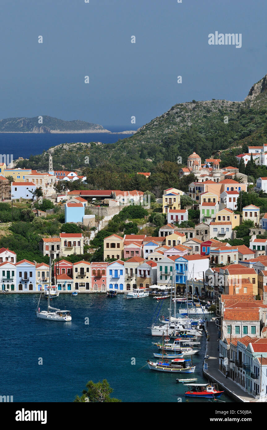 Kastellorizo. Dodekanes-Inseln. Griechenland. Stockfoto