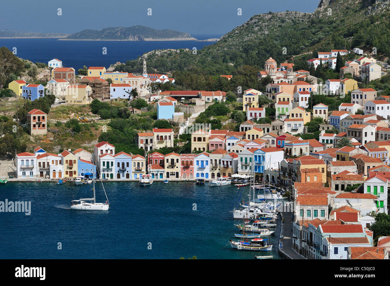 Kastellorizo. Dodekanes-Inseln. Griechenland. Stockfoto