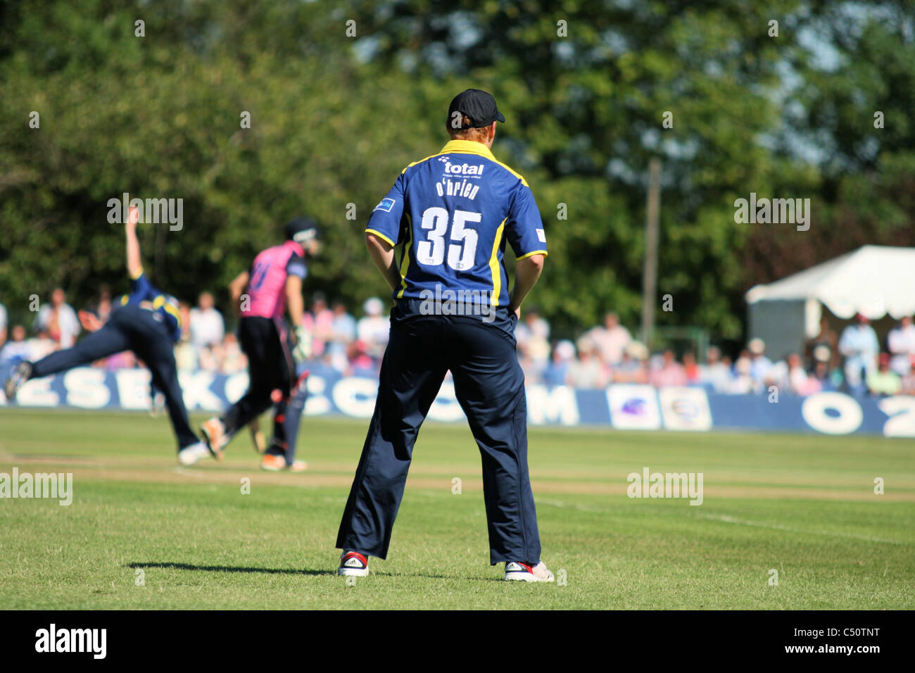 Kevin O'Brien T20 20 Cricket Middlesex Panthers Vs Gloucestershire Gladiatoren in Uxbridge Stockfoto