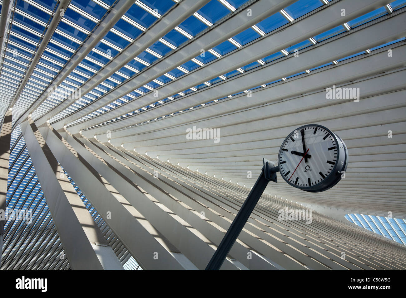 Gare de Liège-Guillemins Bahnhof, Liege, Wallonien, Belgien, Europa Stockfoto