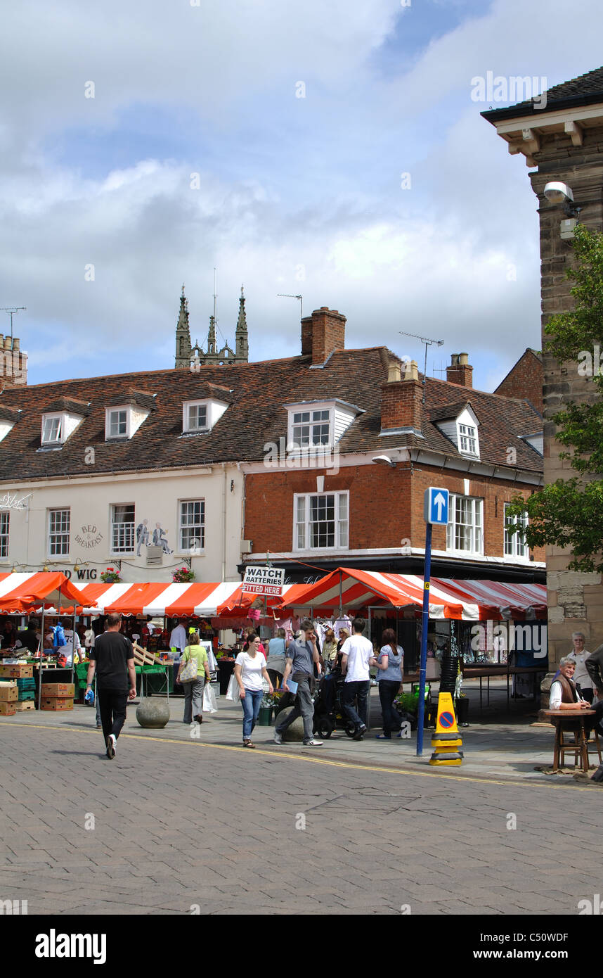 Marktplatz, Warwick, Warwickshire, England, UK Stockfoto