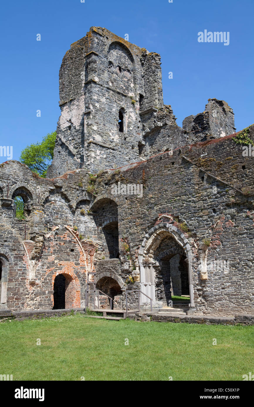Ruinen der Zisterzienser-Abtei von Villers, Villers-la-Ville, Provinz Wallonisch Brabant, Wallonien, Belgien Stockfoto