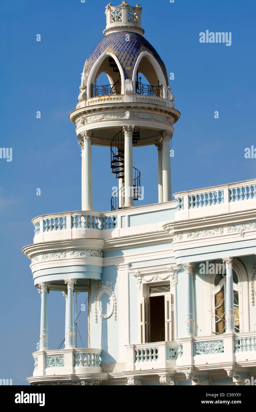 Casa de Cultura, Haus der Kultur, Parque Jose Marti, Cienfuegos, Kuba Stockfoto