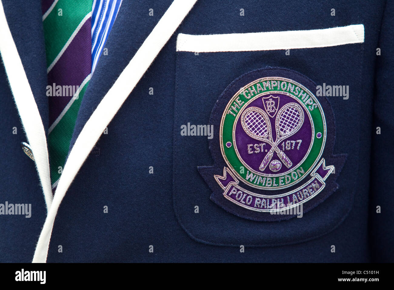 Der Linienrichter Blazer an die Wimbledon Tennis Championships 2011, All England Club, Wimbledon, London UK. Foto: Jeff Gilbert Stockfoto