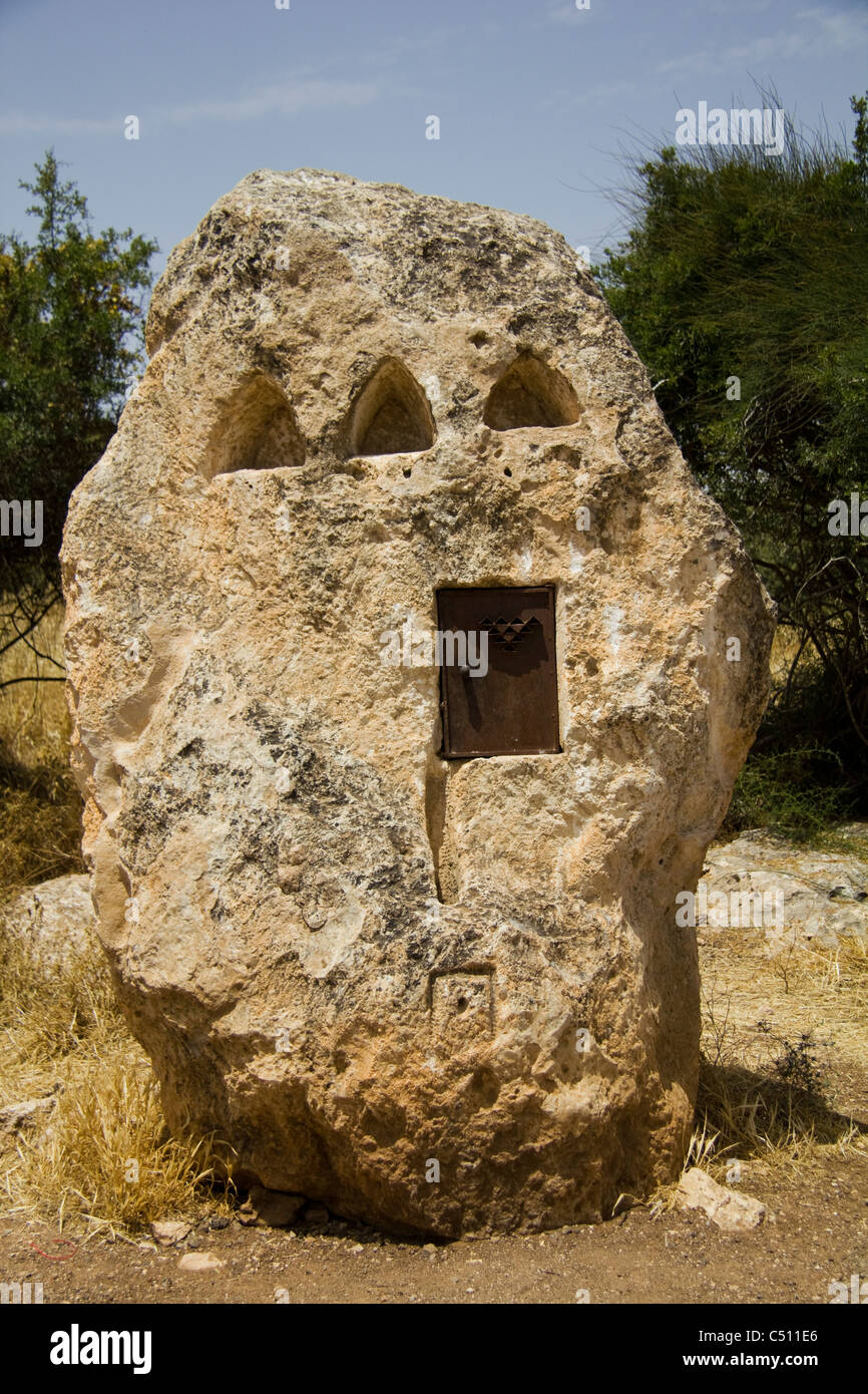 Kolumbarium Midras Ruinen Trail und Zuflucht Höhlen, Judäa-Israel Stockfoto