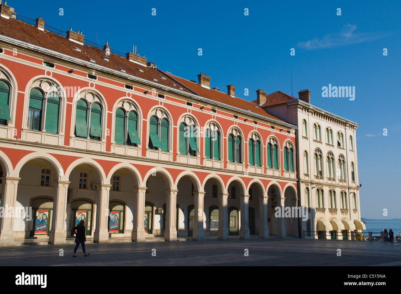 Prokurative Gebäude Trg Republike quadratische Split Dalmatien Kroatien Europa Stockfoto