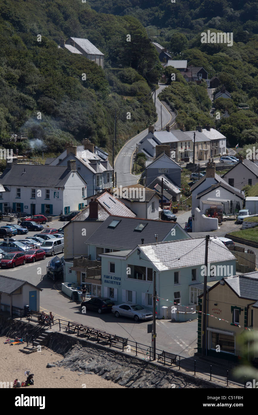 Llangrannog Stockfoto